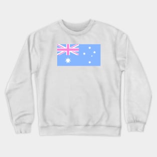 Australia Flag Baby Pink Crewneck Sweatshirt